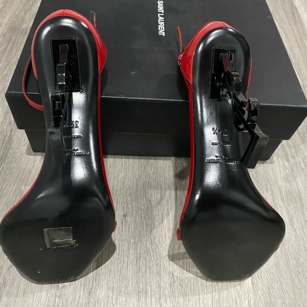 OPYUM SANDALS IN PATENT LEATHER WITH BLACK HEEL - Picture 7 of 10